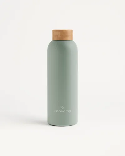 Thermo Steel Bottle · Bamboo cap